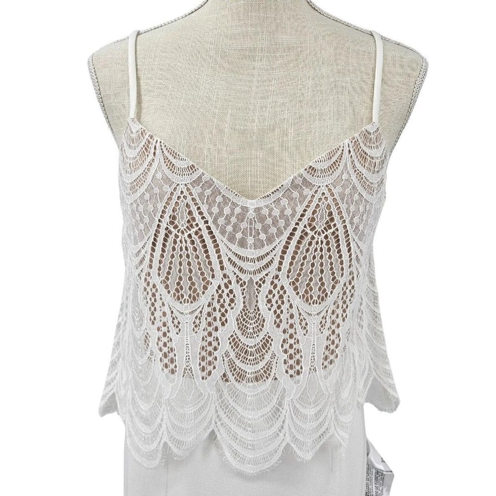 Dress The Population Roselyn Gown White Women’s Size S Wedding Formal Event - Picture 5 of 16
